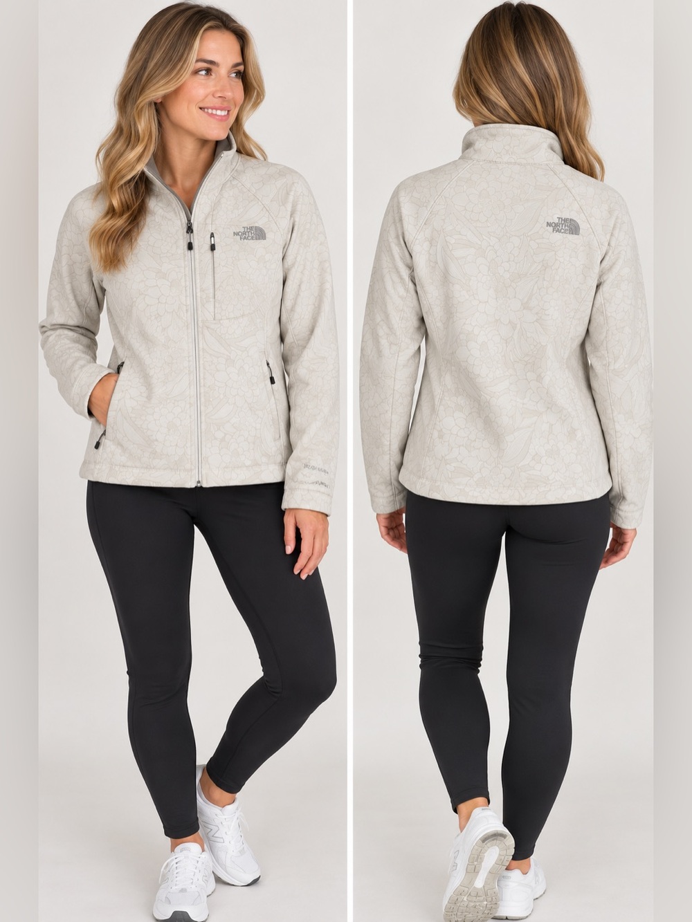 The North Face Women's Soft Shell Embossed Floral Jacket Size Small